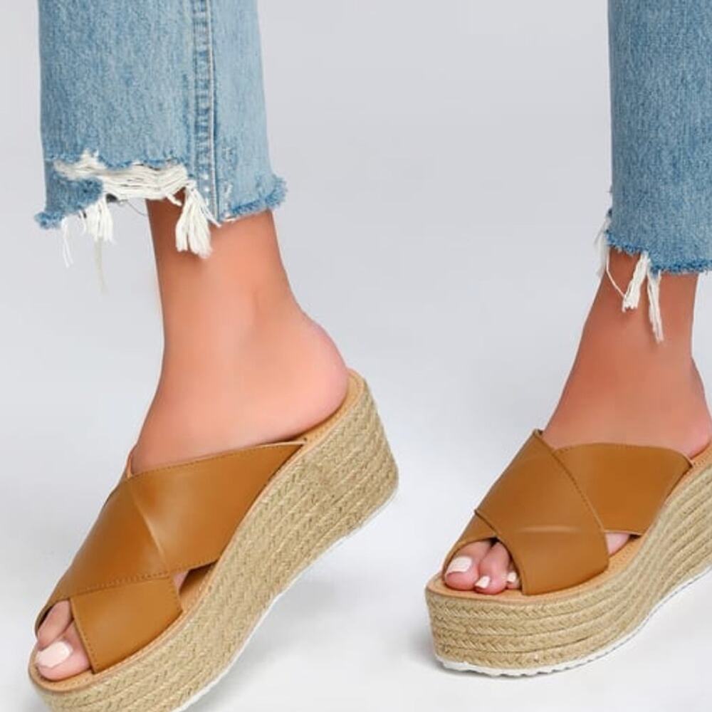 Morkas Gabriela Leather Flatform Espadrille